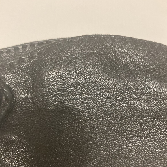 Christian Dior vintage, black leather one button, calf skin gloves - Picture 7 of 14